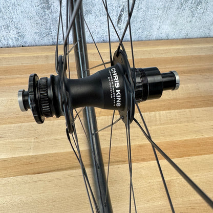 Low Mile! Chris King ARD 44 R45D Hubs Centerlock Carbon Bike Wheelset 700c 1550g
