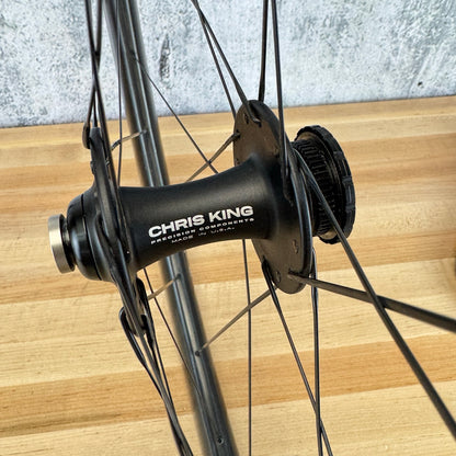 Low Mile! Chris King ARD 44 R45D Hubs Centerlock Carbon Bike Wheelset 700c 1550g