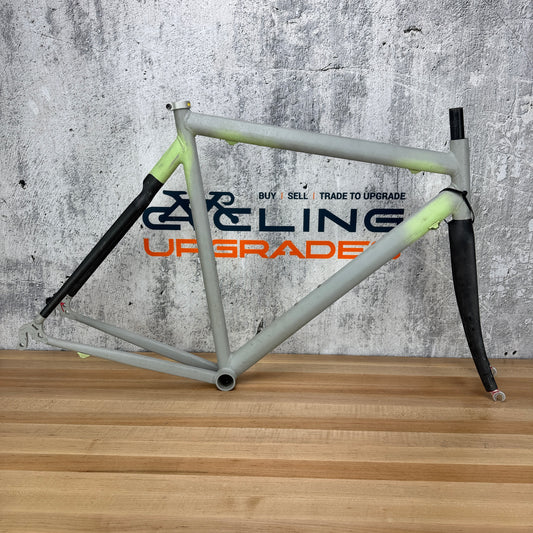 Vintage! Alberto Masi Milano 54cm Rim Brake Alloy Frameset 700c Carbon Fork