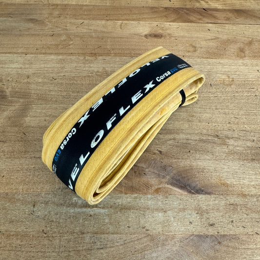 Low Mile! Veloflex Corsa EVO 700c x 23mm Clincher Single Road Bike Tire 212g
