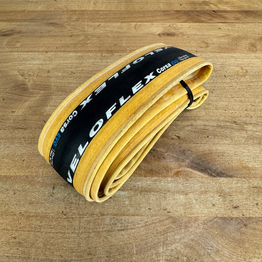 Low Mile! Veloflex Corsa EVO 700c x 23mm Clincher Single Road Bike Tire 212g
