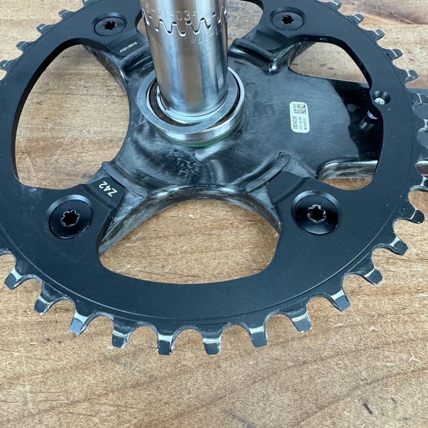 Low Mile! Campagnolo Ekar Carbon 175mm 123 BCD 42t 13-Speed Carbon Crankset