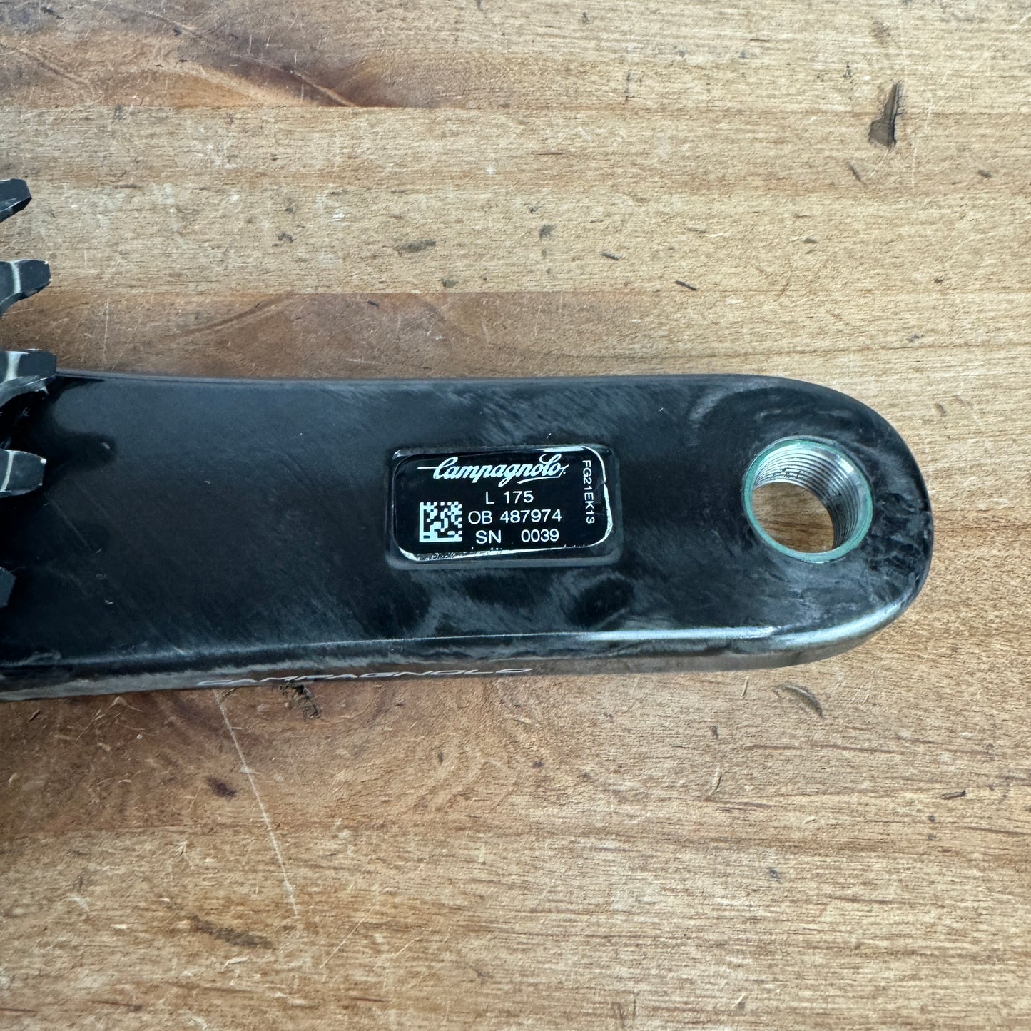 Low Mile! Campagnolo Ekar Carbon 175mm 123 BCD 42t 13-Speed Carbon Crankset