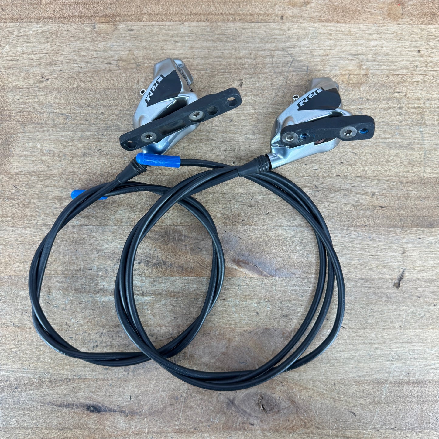 SRAM Red Flat-Mount Two-Piece Bike Disc Brake Pair Calipers w/ Lines 309g