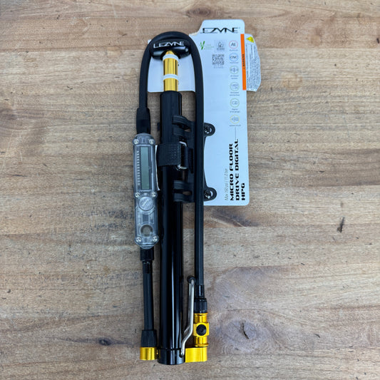 New! Lezyne Micro Floor Drive Digital HPG Bike Pump 237g MSRP $90
