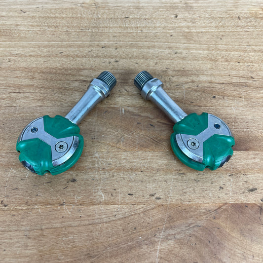 Speedplay Zero Stainless Steel Clipless Green Bike Pedals 210g