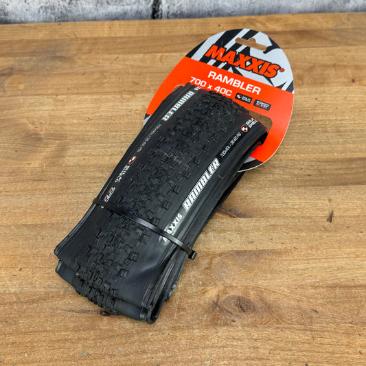 New! Maxxis Rambler 700c x 40mm Tubeless Silk Shield Single Tire 478g MSRP $72
