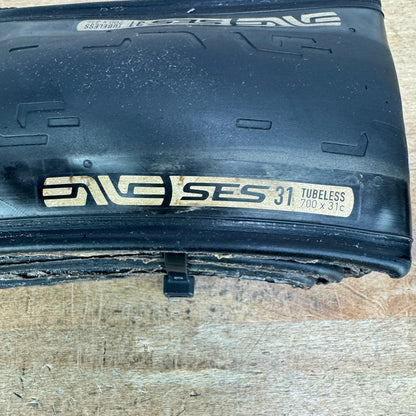 Low Mile! Enve SES Road 700c x 31mm Tubeless Pair Bike Tires 604g