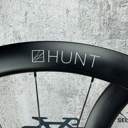 Low Mile! Hunt Aerodynamicist 44/54 Carbon Tubeless Disc Wheelset 700c 1529g