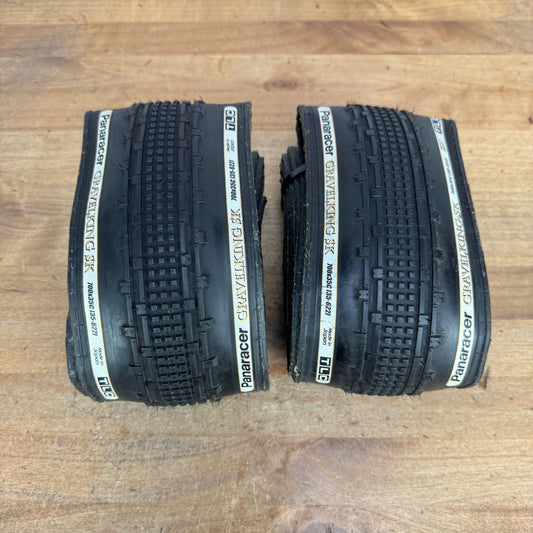 Low Mile! Panaracer Gravel King SK 700c x 35mm Tubeless Pair Gravel Bike Tires