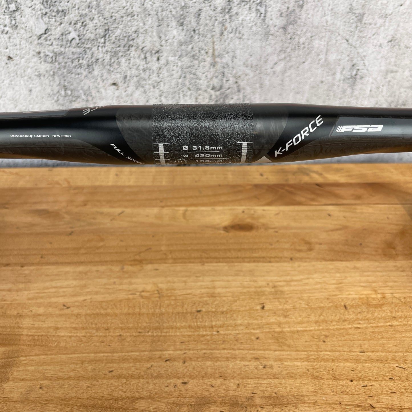 FSA K-Force 42cm 31.8mm Carbon Round Drop Bike Handlebar 185g