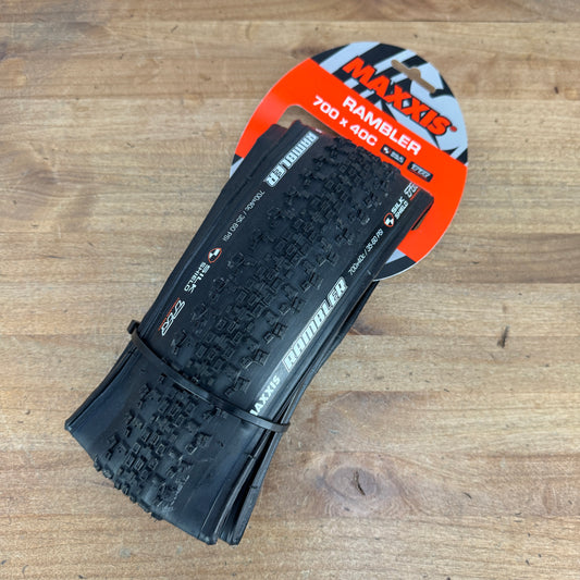 New! Maxxis Rambler 700c x 40mm Tubeless Silk Shield Single Tire 505g MSRP $72