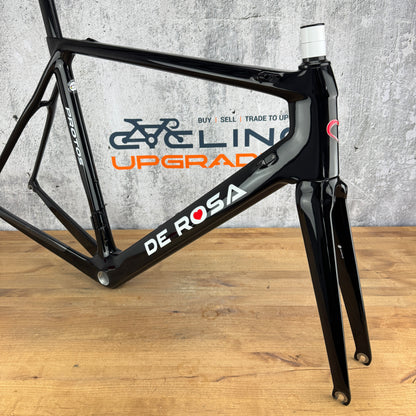 Low Mile! 2020 De Rosa Protos 55cm Rim Brake Carbon Frameset 700c 1729g
