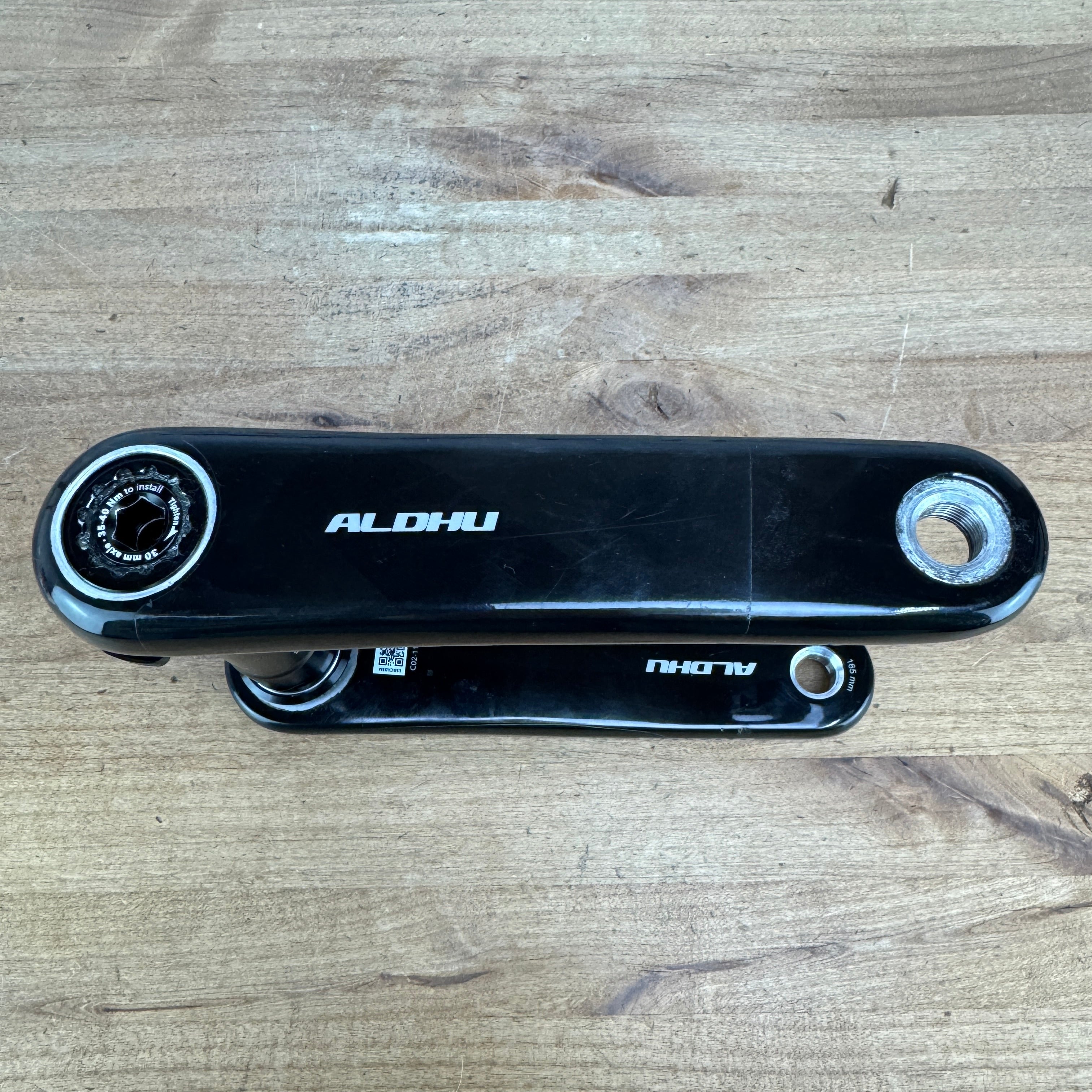 Low Mile! Rotor Aldhu Carbon OCP Direct-Mount 165mm Bike Crankset