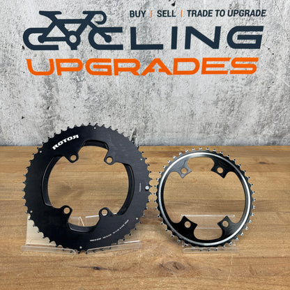 Low Mile! Rotor Aero 54/42t 11/12-Speed 4-Bolt 110 BCD Bike Chainring Set 182g