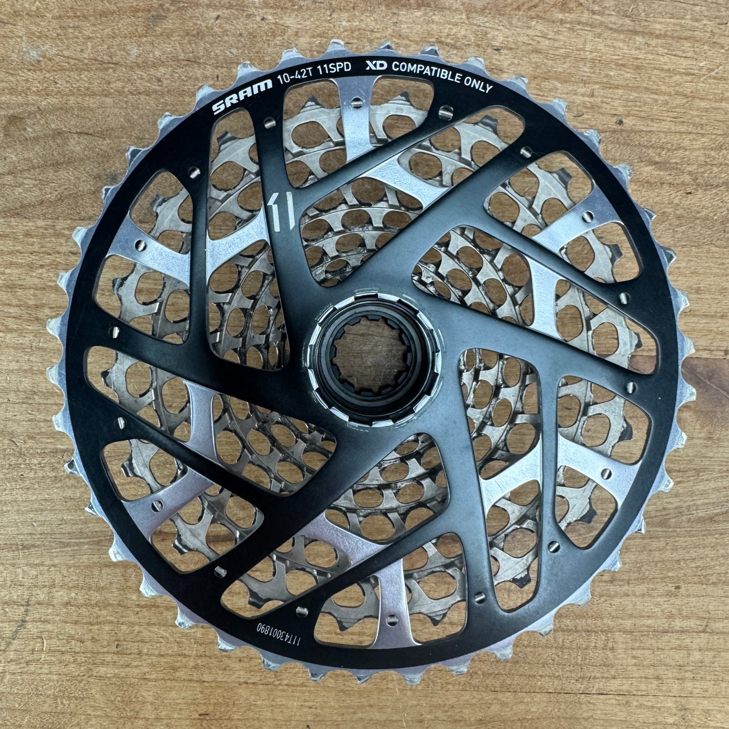 SRAM XX1 XG-1199 10-42t 11-Speed XD MTB/Gravel Bike Cassette 265g "Typical Wear"
