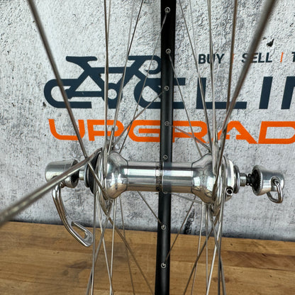 H Plus Son TB 14 Alloy Clincher Wheelset 700c Rim Brake Campagnolo Record Hubs