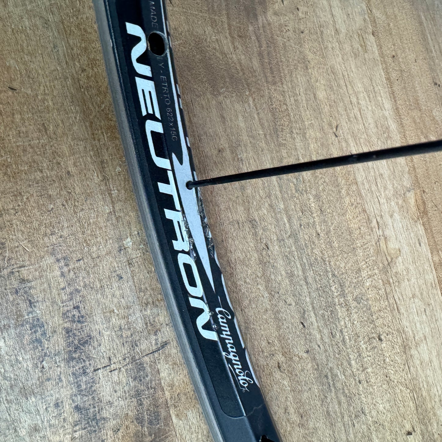 Campagnolo Neutron Asymetric Alloy Clincher Road Bike Wheelset 700c 1625g