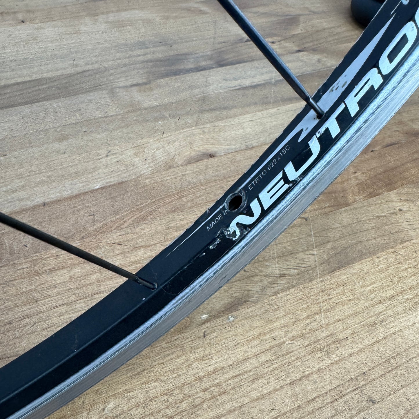 Campagnolo Neutron Asymetric Alloy Clincher Road Bike Wheelset 700c 1625g