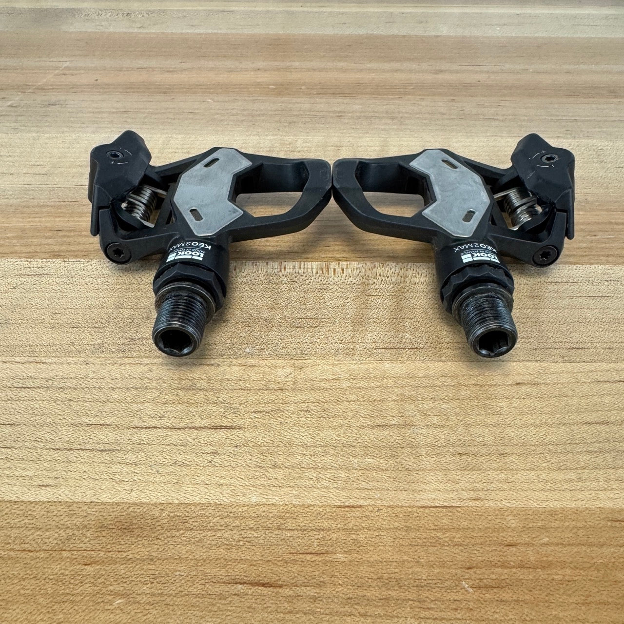 Low Mile! Look Keo 2 Max Clipless Chromoly Spindle Composite Road Bike Pedals