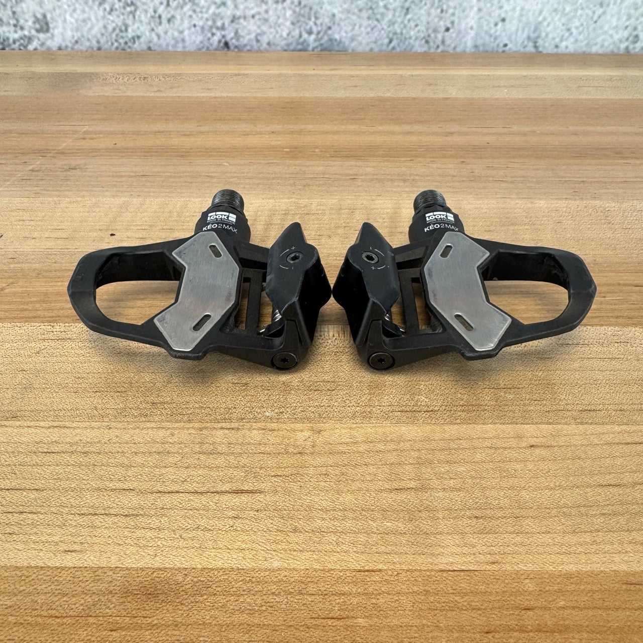 Low Mile! Look Keo 2 Max Clipless Chromoly Spindle Composite Road Bike Pedals