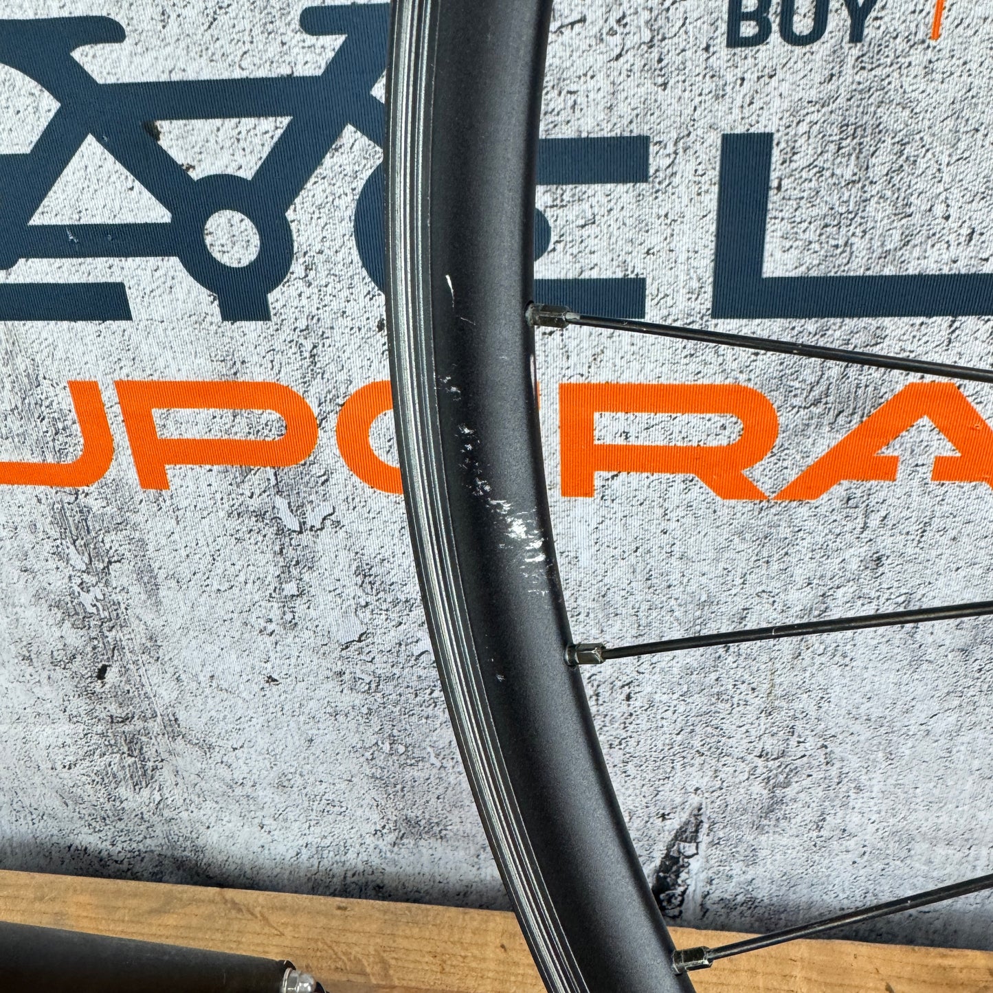 HED Belgium Black Alloy Clincher Wheelset 700c Rim Brake Powertap G2 Hub 1946g