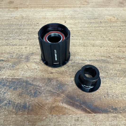 New! DT Swiss Ratchet EXP Ceramic 11-Speed Freehub Body + Thru Axle End Cap