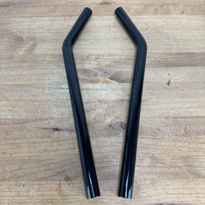 New! Carbon J-Bend TT/Triathlon 400mm Carbon Handlebar Extensions 130g