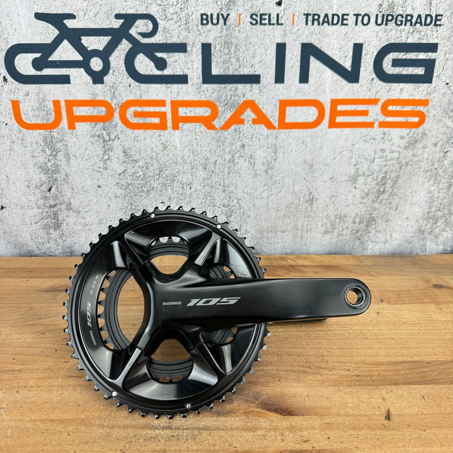 Low Mile! Shimano 105 FC-R7100 175mm 50/34t 12-Speed Bike Crankset