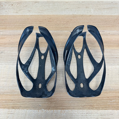 Specialized S-Works Carbon Rib Cage III Black Pair Bike Water Bottle Cages 47g