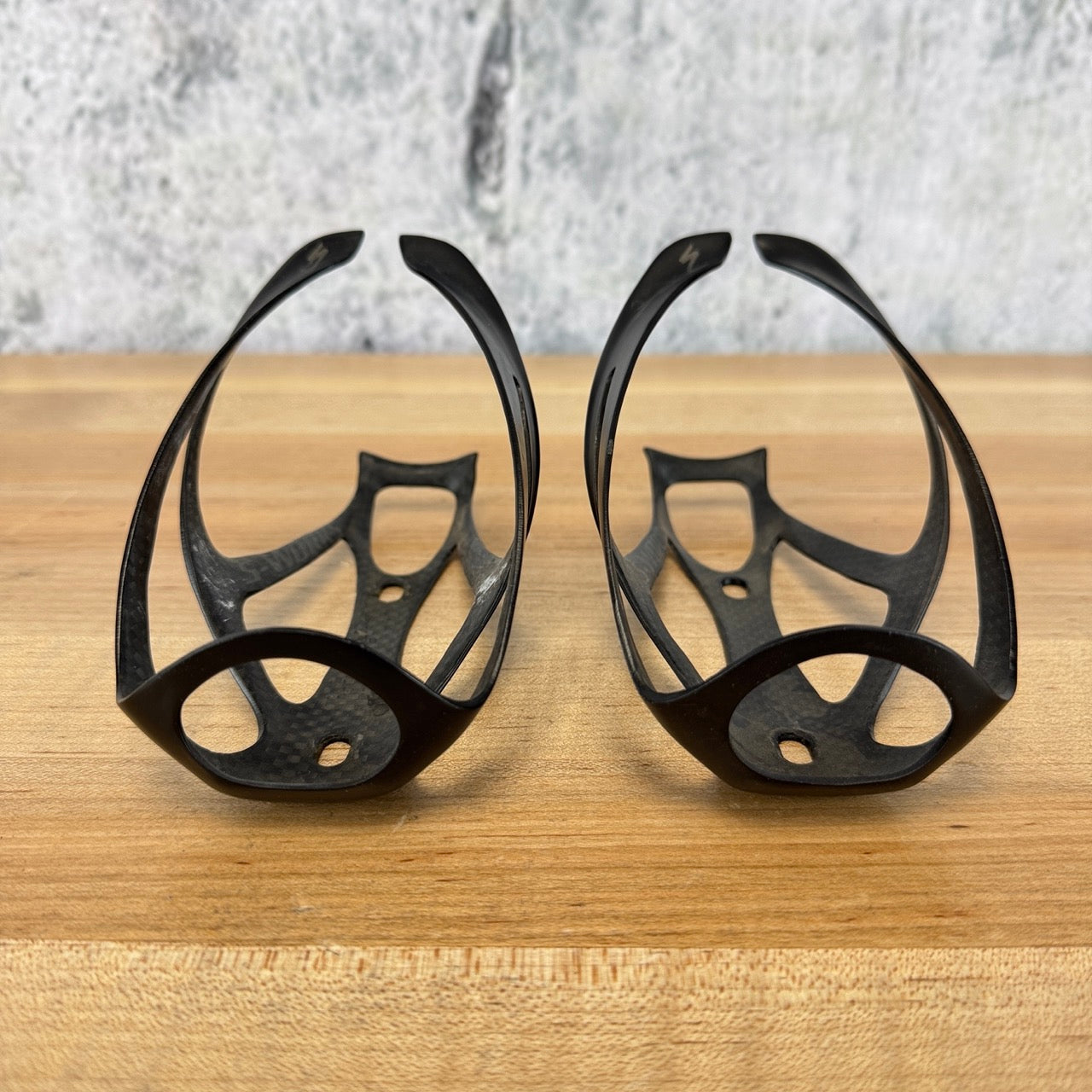 Specialized S-Works Carbon Rib Cage III Black Pair Bike Water Bottle Cages 47g