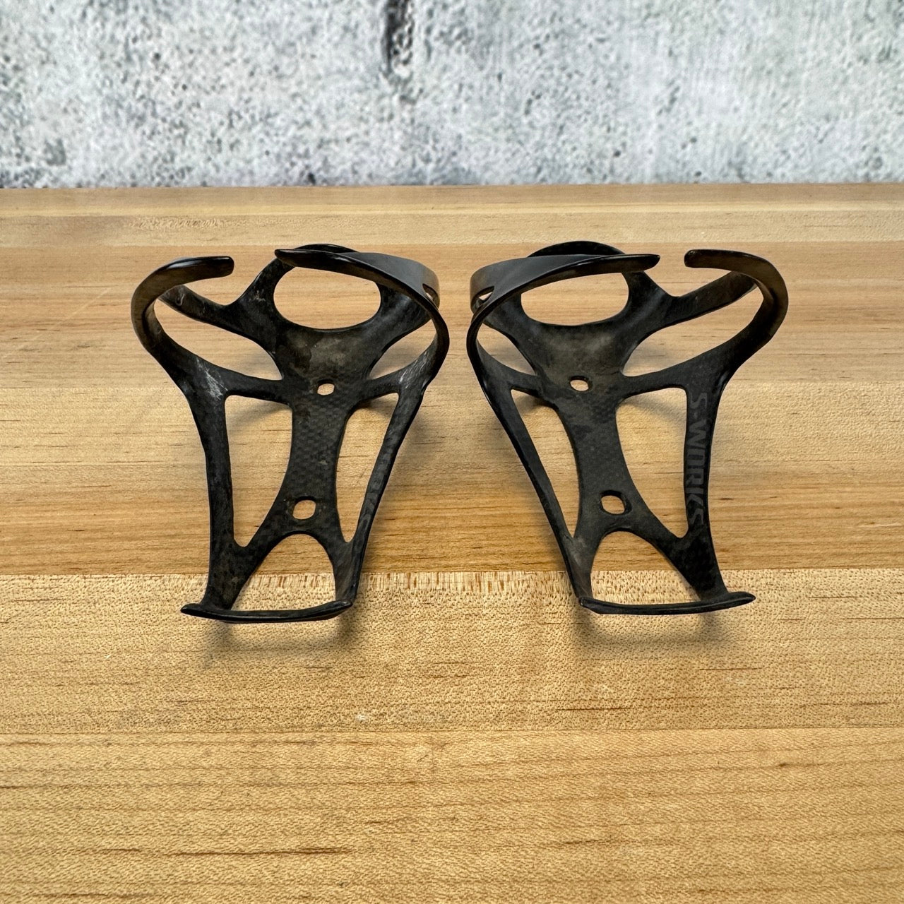 Specialized S-Works Carbon Rib Cage III Black Pair Bike Water Bottle Cages 47g