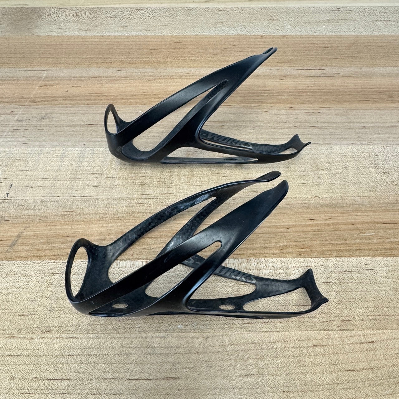 Specialized S-Works Carbon Rib Cage III Black Pair Bike Water Bottle Cages 47g