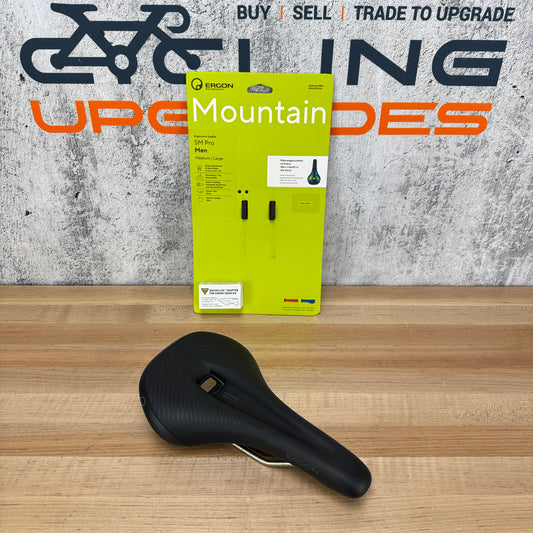 New! Ergon SM Pro Men's Med/Large 7x7mm Alloy Rails 150mm Bike Saddle 260g
