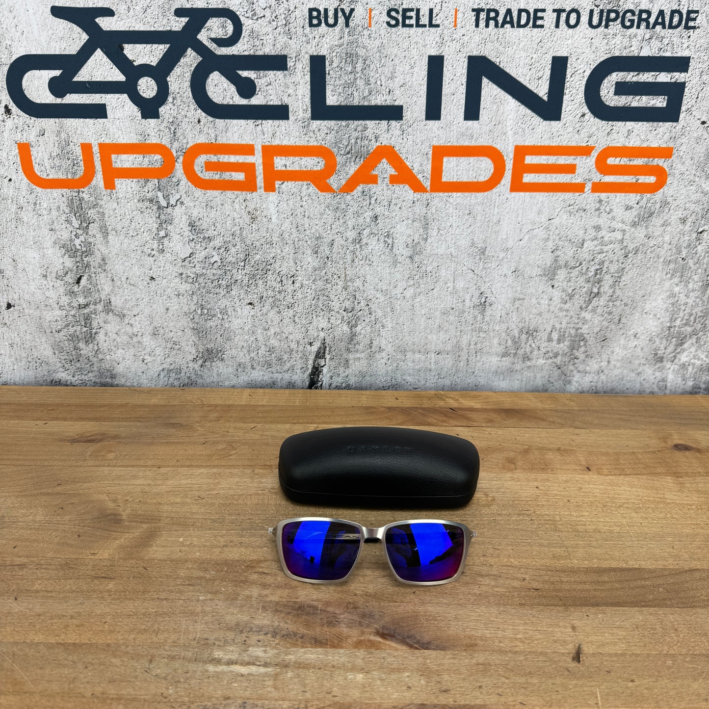 Oakley Tincan Titanium OO4082-08 Positive Blue Lens Sunglasses 32g