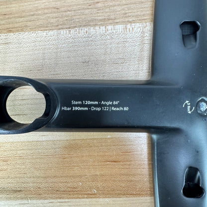 Low Mile! Colnago CC.01 Carbon 39cm x 120mm Integrated Bike Handlebar 357g