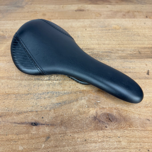 Ridden Once! MCFK Padded 7x9mm Oval Carbon Rails 140mm Saddle 106g