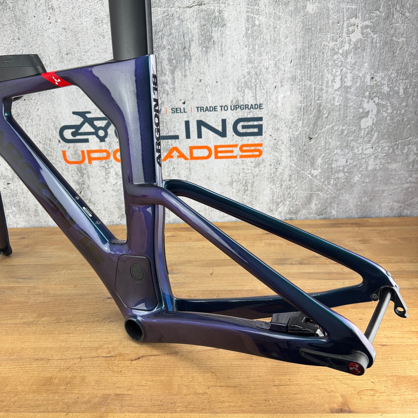 Argon 18 E-119 Tri+ Dig Me Beach Reflects XS Carbon Disc Frameset Module 700c