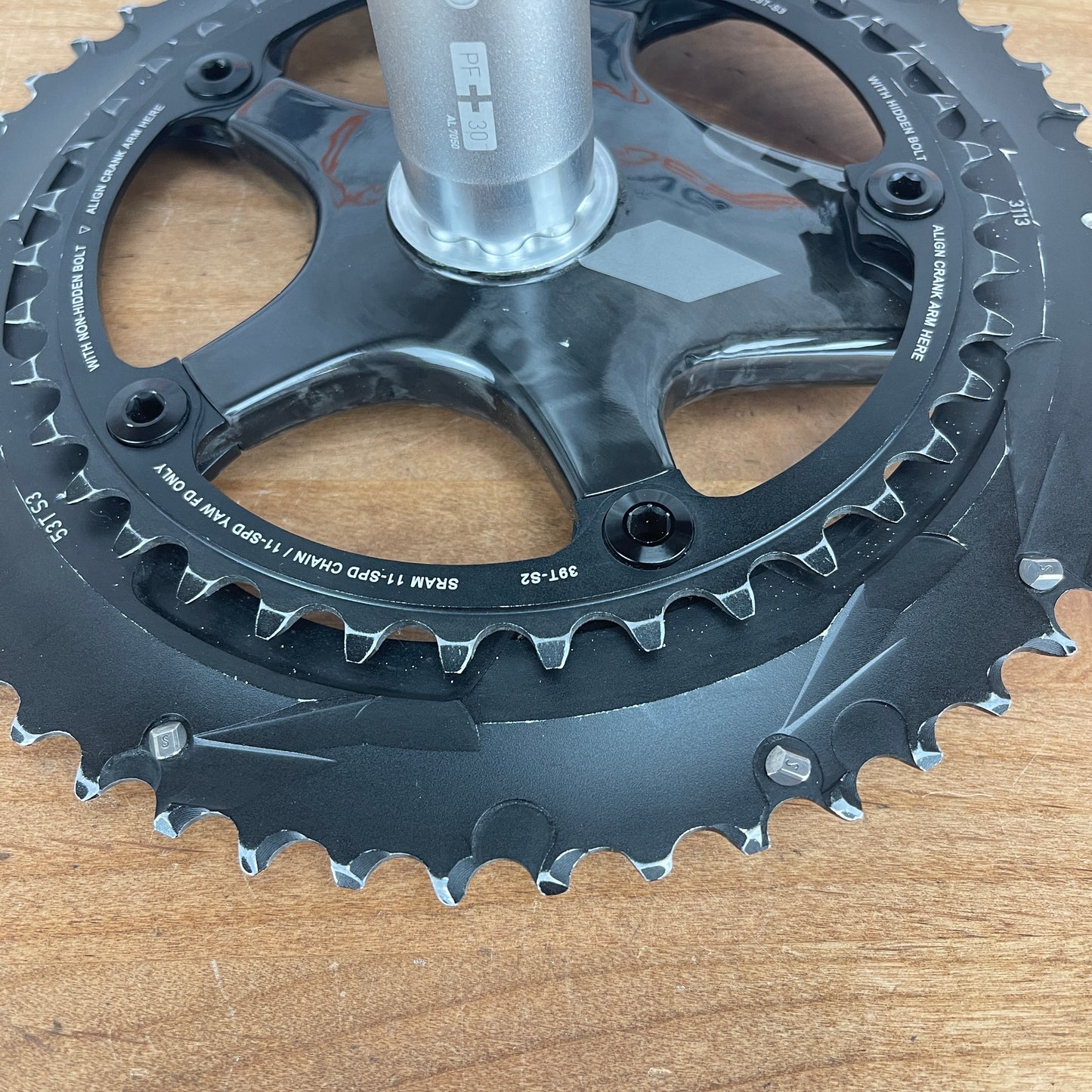 Sram Red 22 172.5mm Carbon Crankset 53/39t 11-Speed 130BCD BB30 Spindle 551g