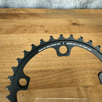 PraxisWorks LevaTime Cold Forged 110BCD 52/36t 10/11/12-Speed Pair Chainrings