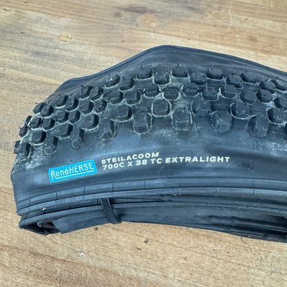 New! Pair Rene Herse Steilacoom Extralight 700c x 38mm Gravel Tires MSRP $180