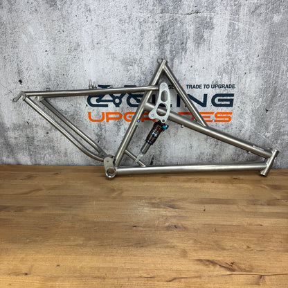 1997 Moots Mootaineer Full Suspension Medium Titanium Frameset 26" + Fox