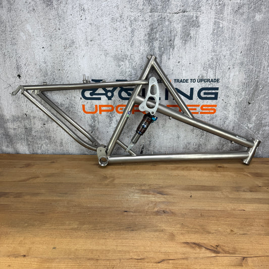 1997 Moots Mootaineer Full Suspension Medium Titanium Frameset 26" + Fox