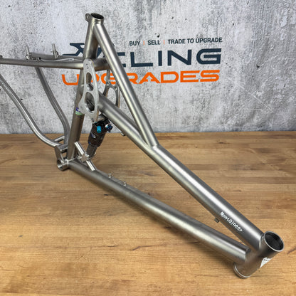 1997 Moots Mootaineer Full Suspension Medium Titanium Frameset 26" + Fox