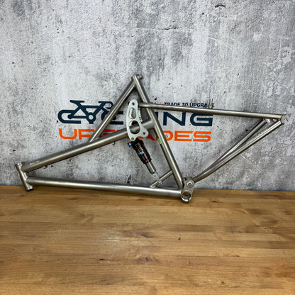 1997 Moots Mootaineer Full Suspension Medium Titanium Frameset 26" + Fox