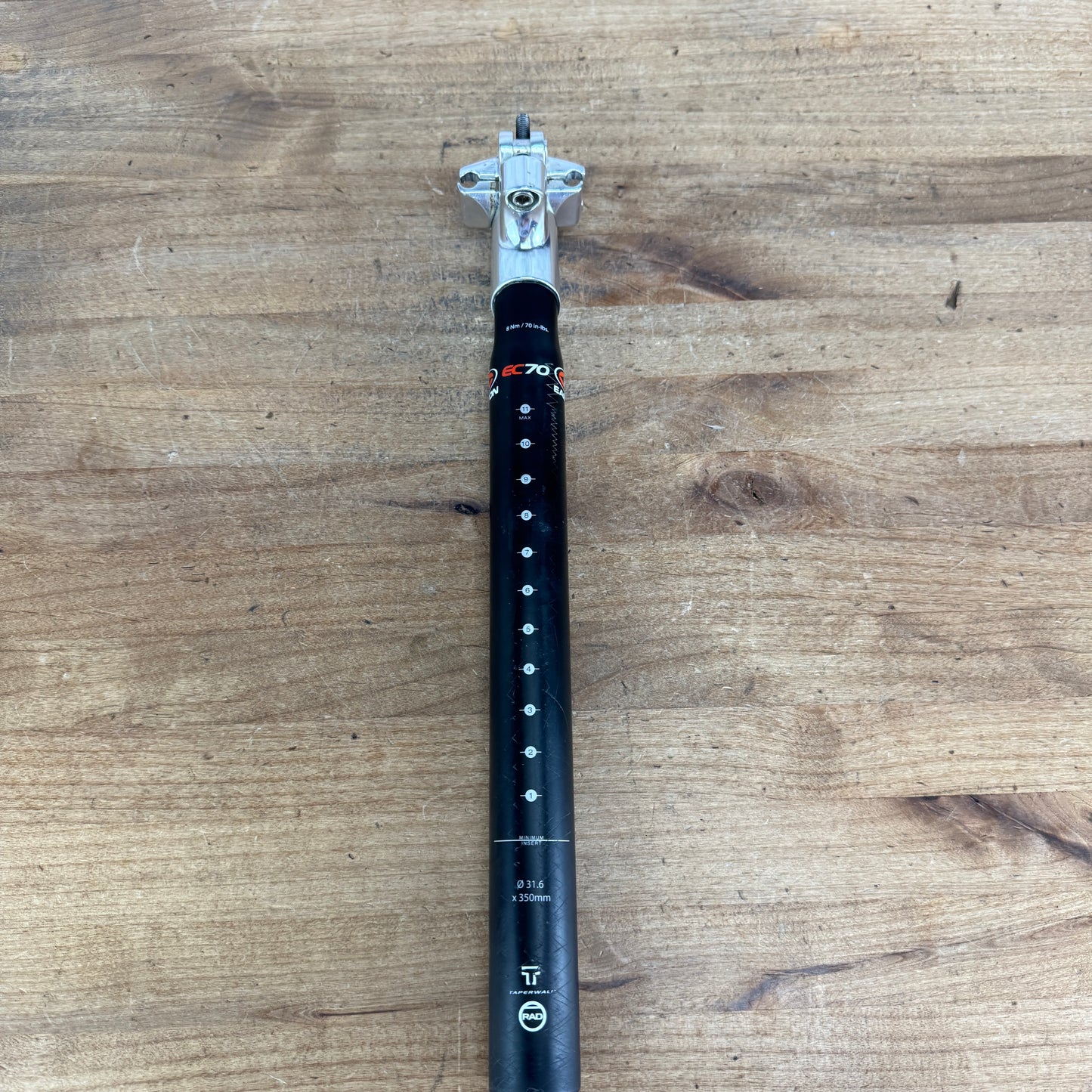 Easton EC70 Carbon 31.6mm x 350mm 20mm Setback Bike Seatpost 222g
