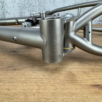 1997 Moots Mootaineer Full Suspension Medium Titanium Frameset 26" + Fox