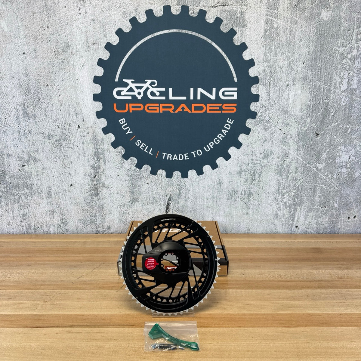 New! SRAM Red AXS E1 Quarq Power Meter 54/41t Black 12-Speed Chainring Set