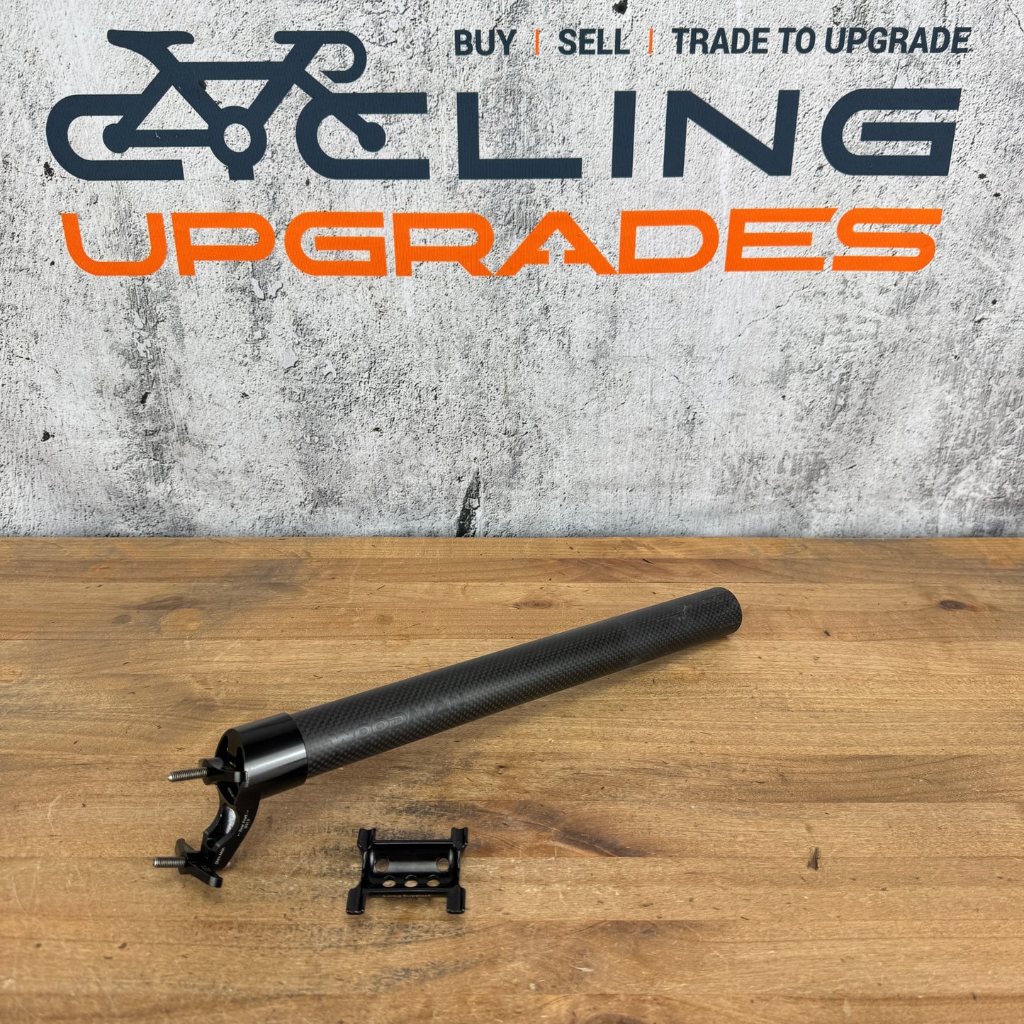 Woodman Carbo DX Carbon 31.6mm x 350mm 25mm Setback Bike Seatpost 155g