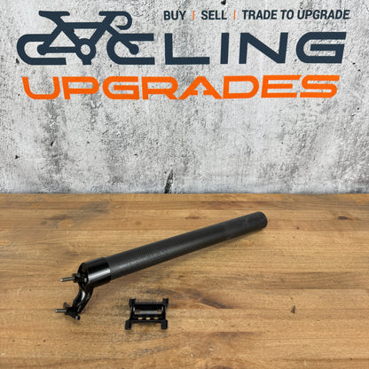 Woodman Carbo DX Carbon 31.6mm x 350mm 25mm Setback Bike Seatpost 155g